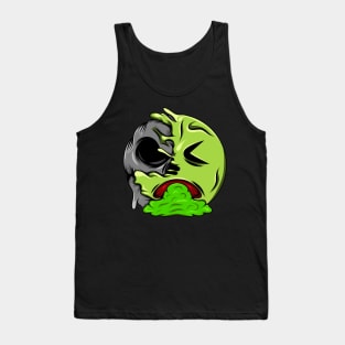 Vomiting Zombie Emoji Tank Top